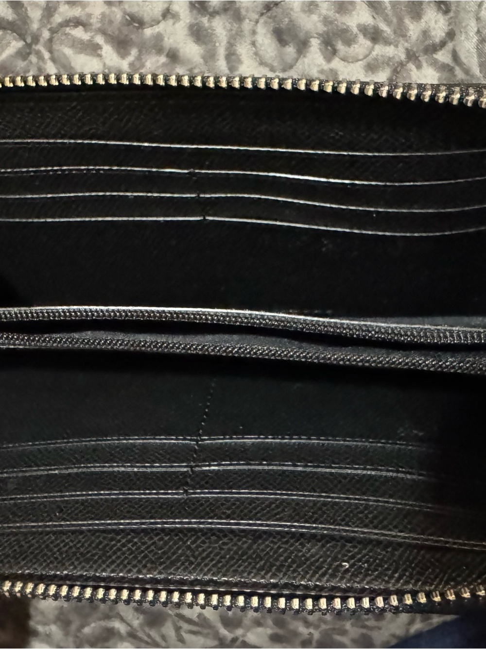 Coach Mickie Black Pebbled Leather Zip-Around Wallwt - Picture 6 of 6